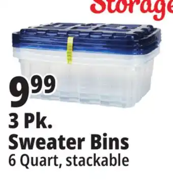 Ocean State Job Lot Mr. fresh sweater storage bins, 3-count offer