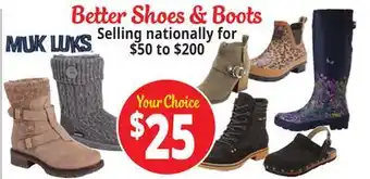 Ocean State Job Lot Muk luks better shoes & boots offer