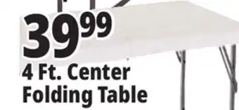 Ocean State Job Lot Folding tables & chairs 4 ft. center folding table offer