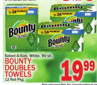 C Town Bounty doubles towels offer