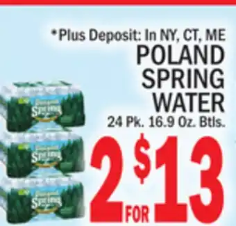 C Town Poland spring water offer