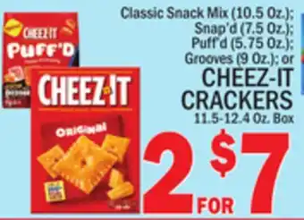 C Town Cheez-it crackers 11.5-12.4 oz. box offer