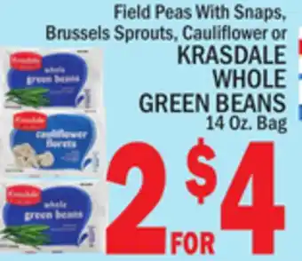 C Town Krasdale whole green beans offer