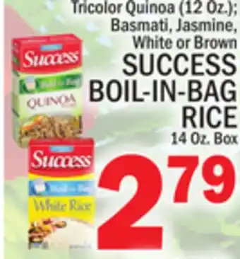 C Town Success boil-in-bag rice 14 oz. box offer