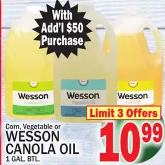 C Town Wesson canola oil offer
