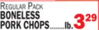 C Town Boneless pork chops offer