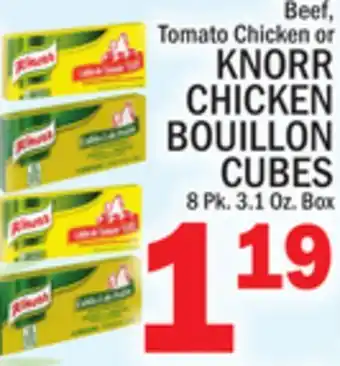 C Town Knorr chicken bouillon cubes offer