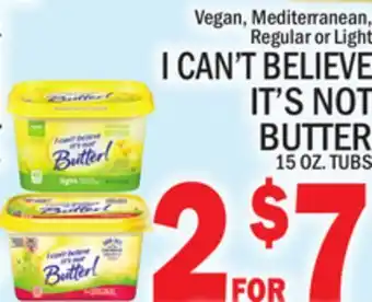 C Town I can't believe it's not butter offer