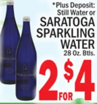 C Town Saratoga sparkling water offer