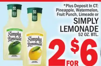 C Town Simply lemonade offer