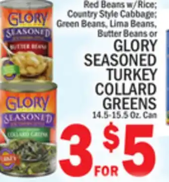C Town Glory seasoned turkey collard greens offer