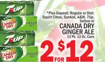 C Town Canada dry ginger ale offer