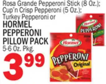 C Town Hormel pepperoni pillow pack offer
