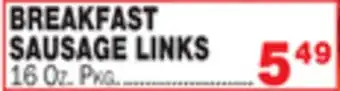 Bravo Supermarkets Breakfast sausage links offer