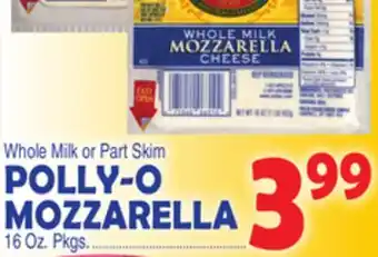 Bravo Supermarkets Polly-o mozzarella offer