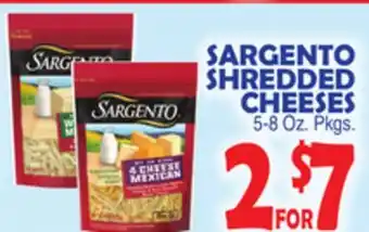Bravo Supermarkets Sargento shredded cheeses offer