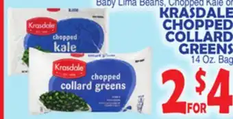 Bravo Supermarkets Krasdale chopped collard greens offer