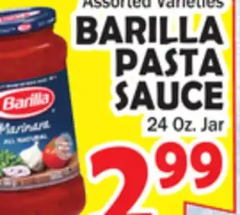 Bravo Supermarkets Barilla pasta sauce offer