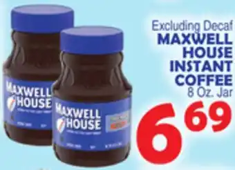 Bravo Supermarkets Maxwell house instant coffee offer