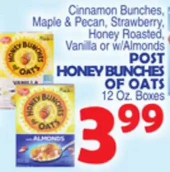 Bravo Supermarkets Post honey bunches of oats offer