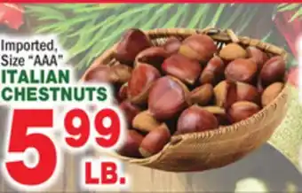 Bravo Supermarkets Italian chestnuts offer