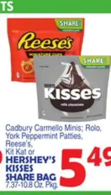 Bravo Supermarkets Hershey's kisses share bag offer