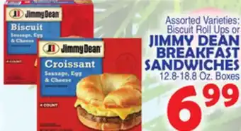 Bravo Supermarkets Jimmy dean breakfast sandwiches offer