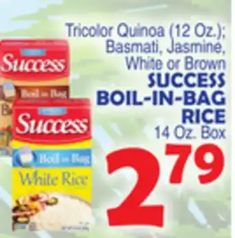 Bravo Supermarkets Success boil-in-bag rice 14 oz. box offer