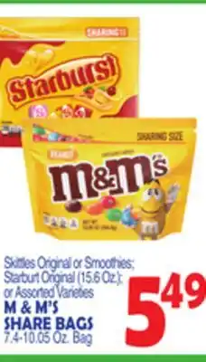 Bravo Supermarkets M & m' s share bags offer