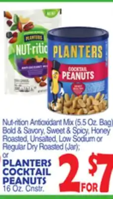 Bravo Supermarkets Planters cocktail peanuts offer