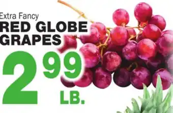Bravo Supermarkets Red globe grapes offer