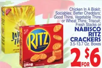 Bravo Supermarkets Nabisco ritz crackers offer