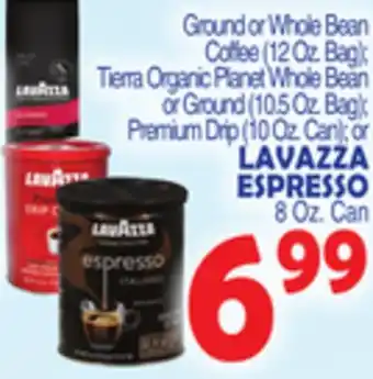 Bravo Supermarkets Lavazza espresso, 8 oz. can offer