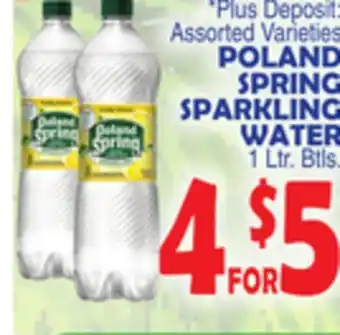 Bravo Supermarkets Poland spring sparkling water offer