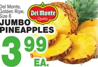 Bravo Supermarkets Del monte jumbo pineapples offer