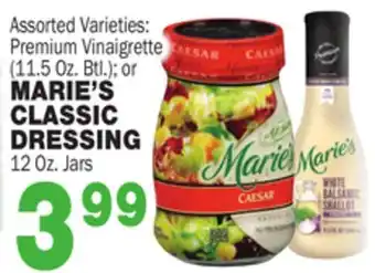 Bravo Supermarkets Marie's classic dressing offer
