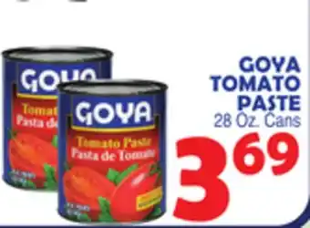 Bravo Supermarkets Goya tomato paste offer