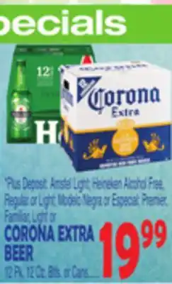 Bravo Supermarkets Corona extra beer offer