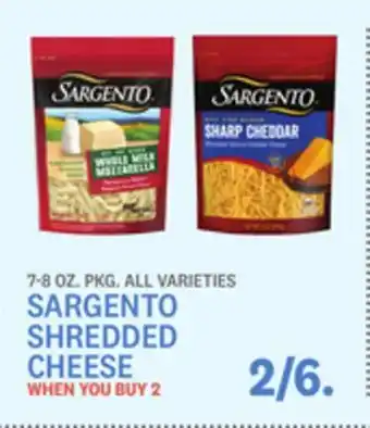 Kings Food Markets Sargento shredded cheese offer