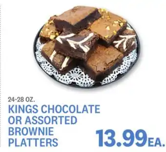 Kings Food Markets Kings chocolate or assorted brownie platters offer