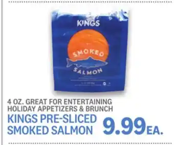 Kings Food Markets Kings pre-sliced smoked salmon offer