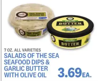 Kings Food Markets Salads of the sea seafood dips & garlic butter with olive oil offer