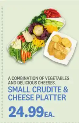 Kings Food Markets Small crudite & cheese platter offer