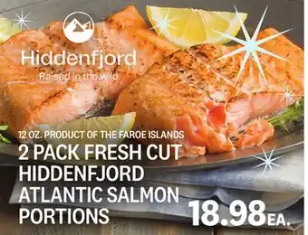 Kings Food Markets 2 pack fresh cut hiddenfjord atlantic salmon portions atlantic salmon offer