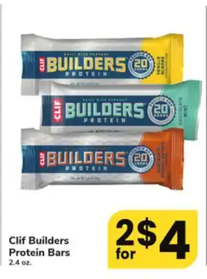 ACME Clif builders protein bars offer
