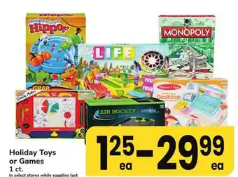 ACME Holiday toys or games offer