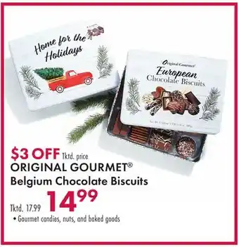 Boscov's Original gourmet belgium chocolate biscuits offer