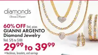 Boscov's Gianni argento diamond jewelry offer