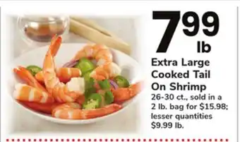 ACME Extra large cooked tail on shrimp offer
