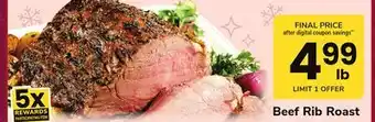 ACME Beef rib roast offer